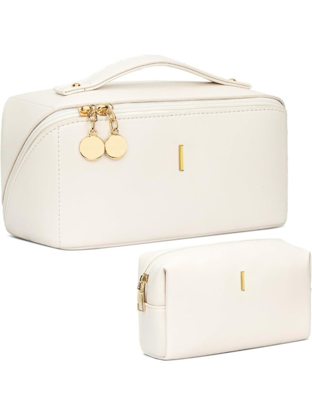 Personalized Makeup Organizer Bag Set for Women & Teens - Travel Cosmetic Bag